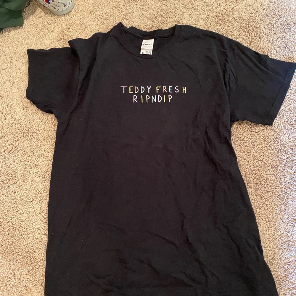 Teddy fresh x Ripndip collab tee Large cracking